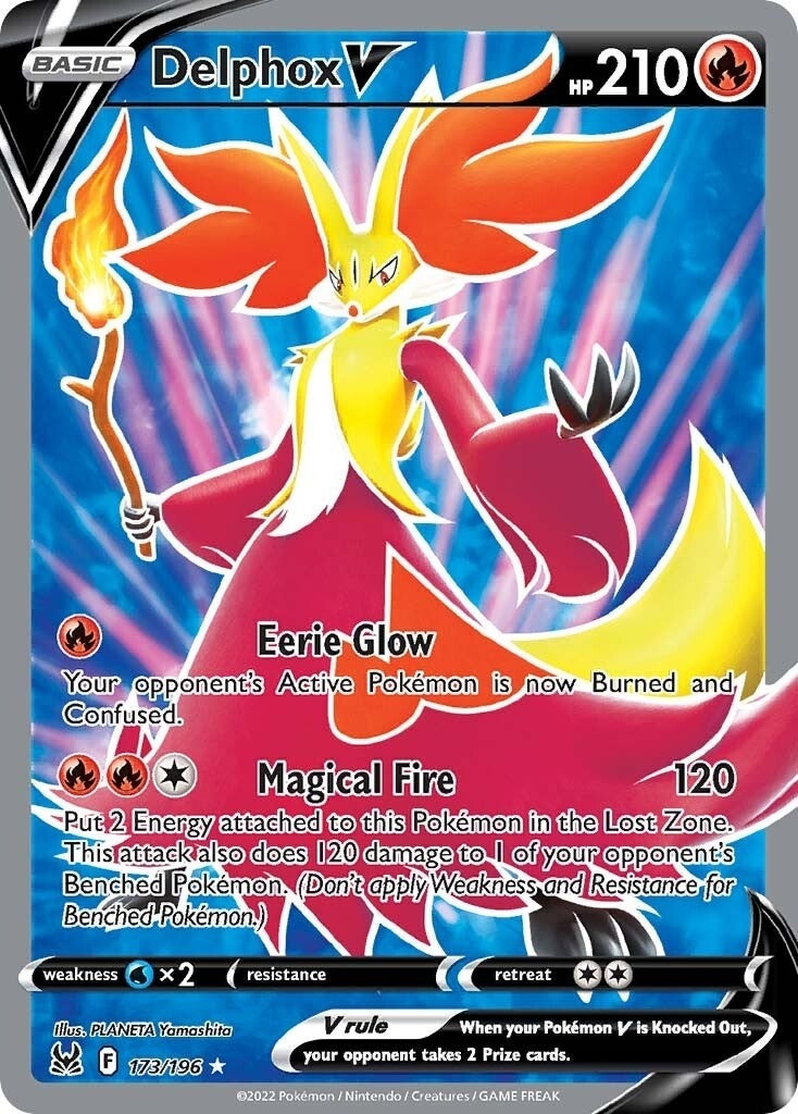 Delphox V (Full Art) (173/196) (SWSH11)