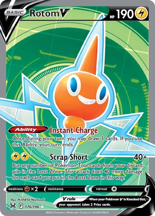 Rotom V (Full Art) (176/196) (SWSH11)