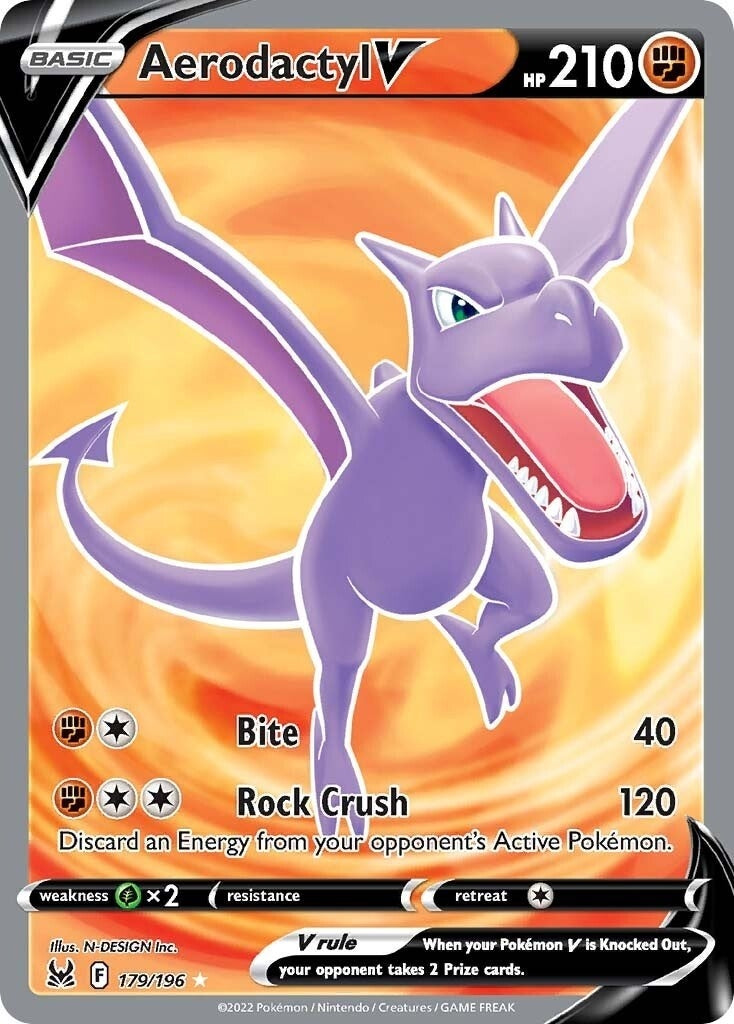 Aerodactyl V (Full Art) (179/196) (SWSH11)
