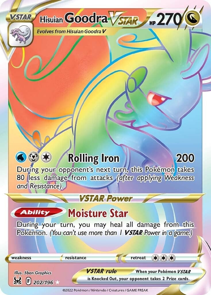Hisuian Goodra VSTAR (Secret) (202/196) (SWSH11)