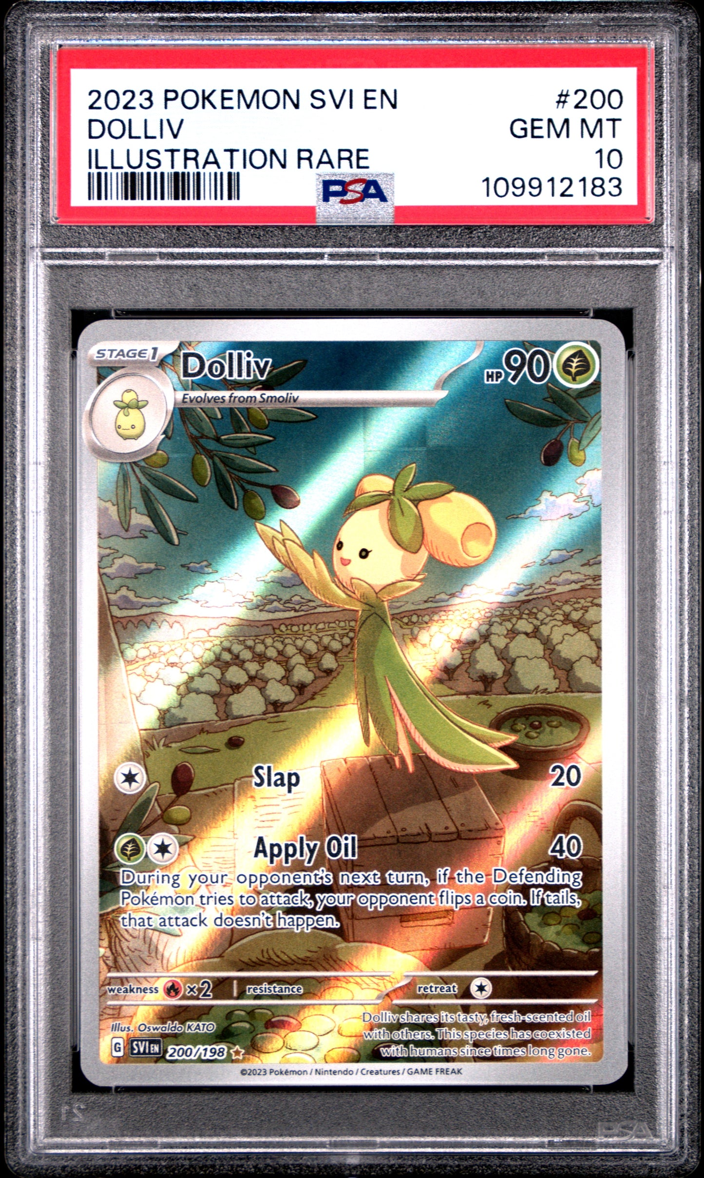 DOLLIV ILLUSTRATION RARE 2023 POKEMON SVI EN-SCARLET & VIOLET PSA GEM MT 10