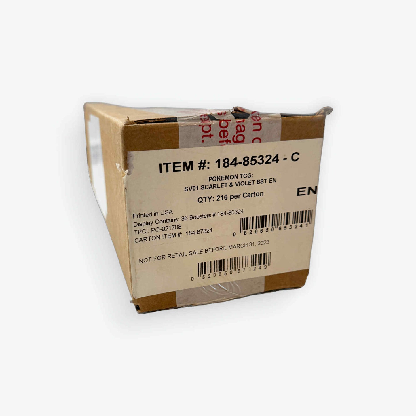 Scarlet & Violet Booster Box Sealed Case