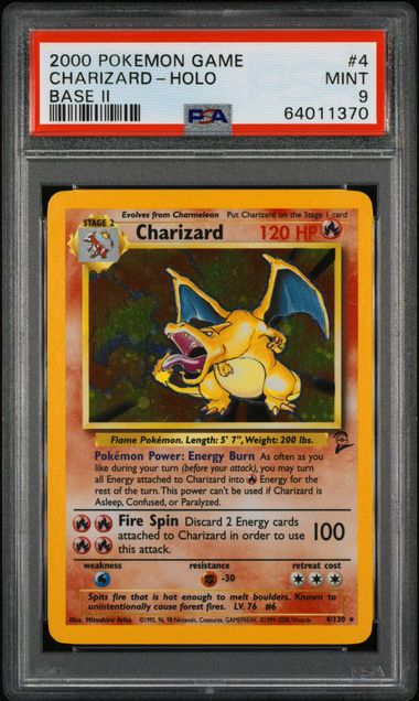 Charizard Base Set 2 PSA 9