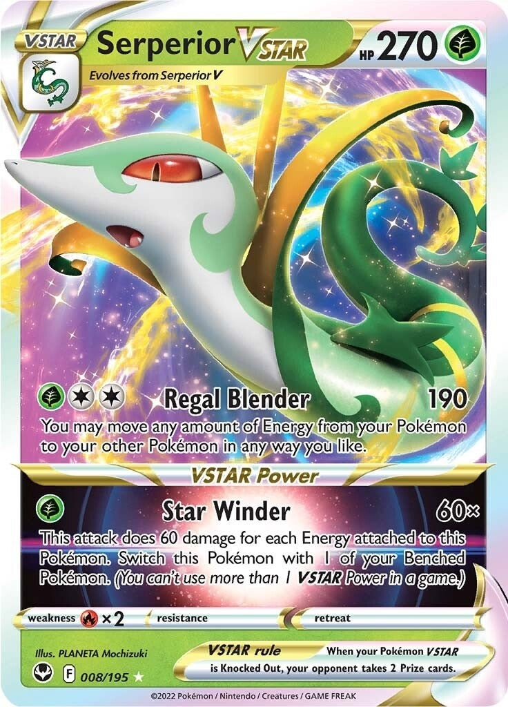 Serperior VSTAR (008/195) (SWSH12)