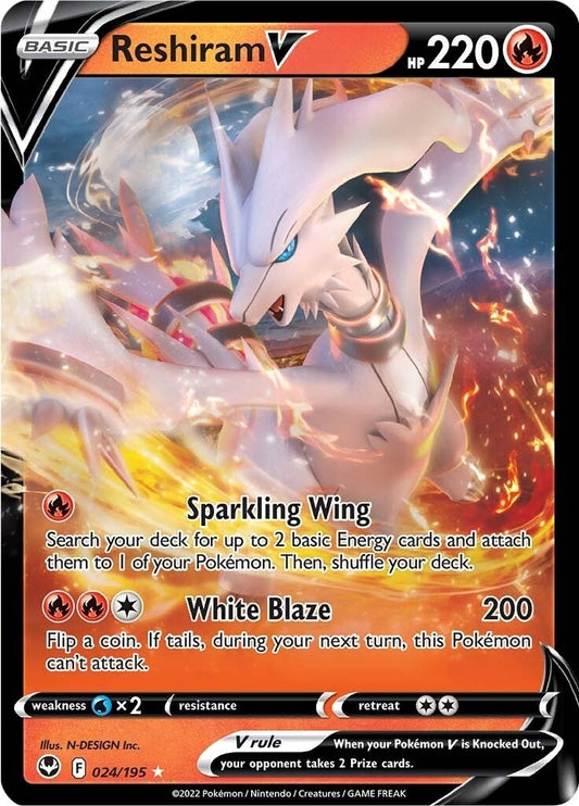 Reshiram V (024/195) (SWSH12)