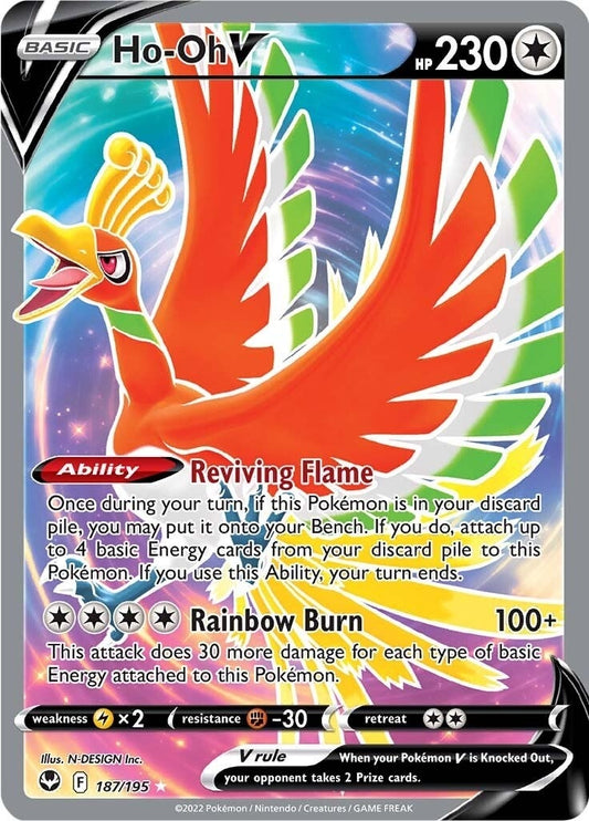 Ho-Oh V (Full Art) (187/195) (SWSH12)