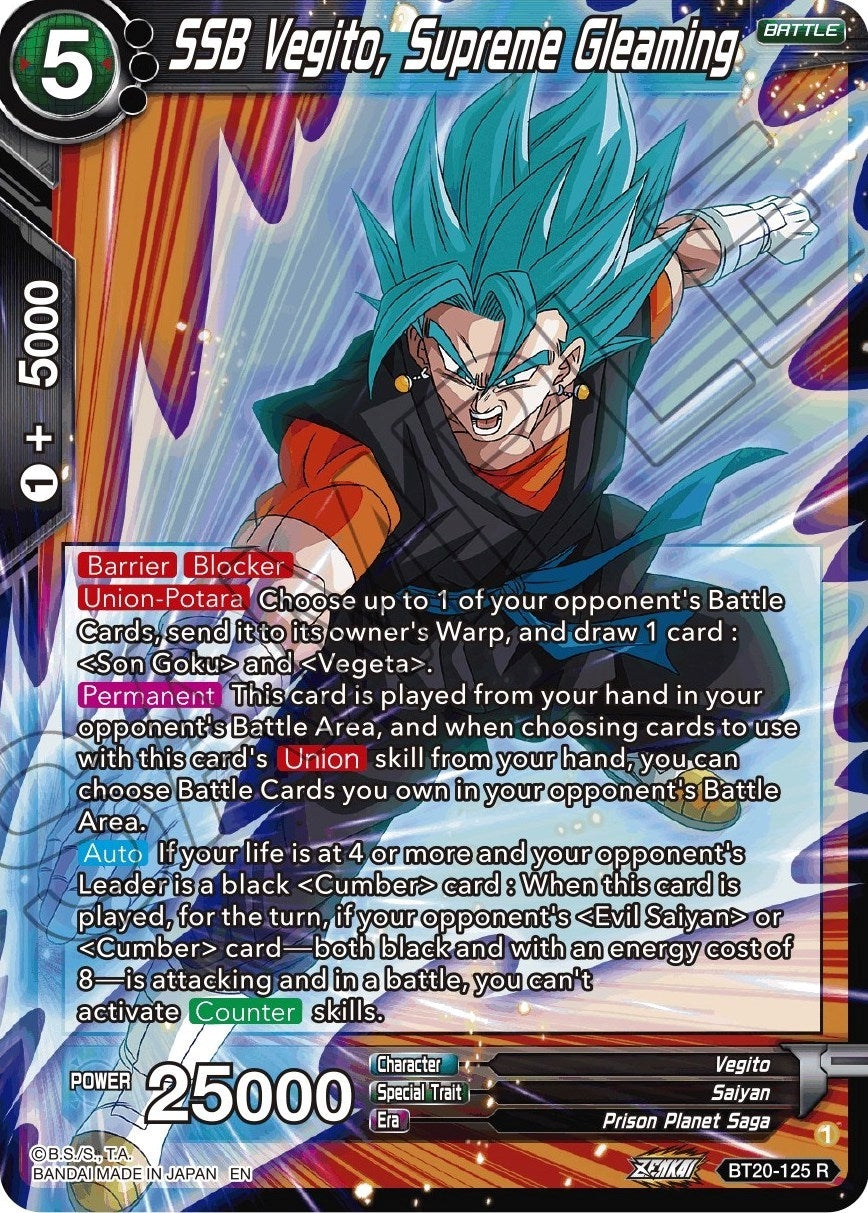 SSB Vegito, Supreme Gleaming (BT20-125) (DBS-B20)