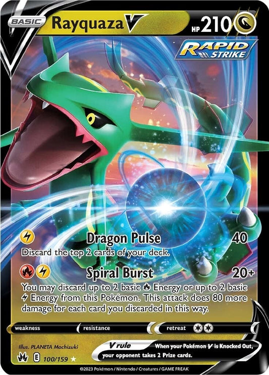 Rayquaza V (100/159) (CRZ)