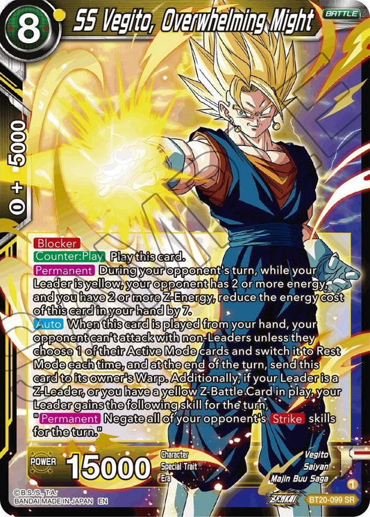 SS Vegito, Overwhelming Might (BT20-099) (DBS-B20)