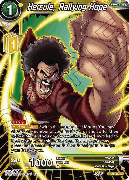 Hercule, Rallying Hope (BT20-089) (DBS-B20)