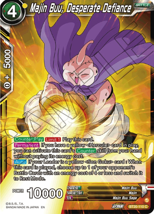 Majin Buu, Desperate Defiance (BT20-110) (DBS-B20)