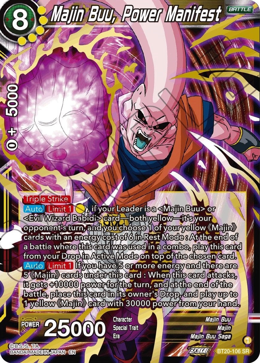 Majin Buu, Power Manifest (BT20-106) (DBS-B20)
