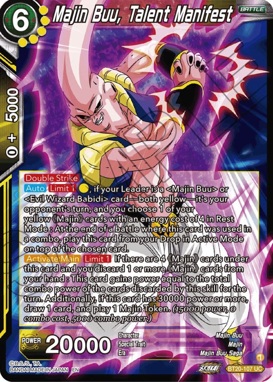 Majin Buu, Talent Manifest (BT20-107) (DBS-B20)
