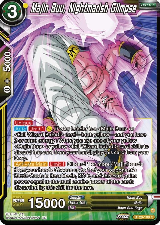 Majin Buu, Nightmarish Glimpse (BT20-109) (DBS-B20)