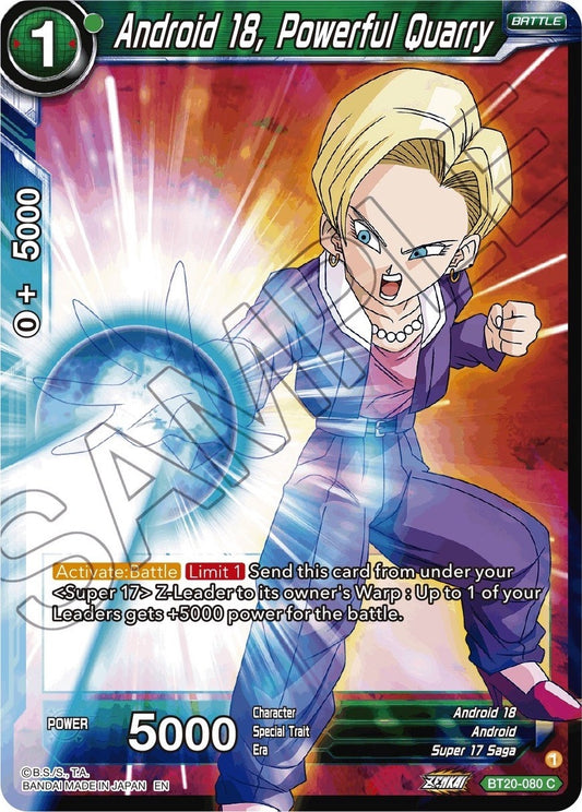 Android 18, Powerful Quarry (BT20-080) (DBS-B20)