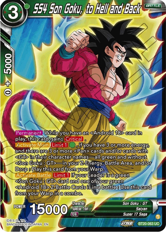 SS4 Son Goku, to Hell and Back (BT20-063) (DBS-B20)