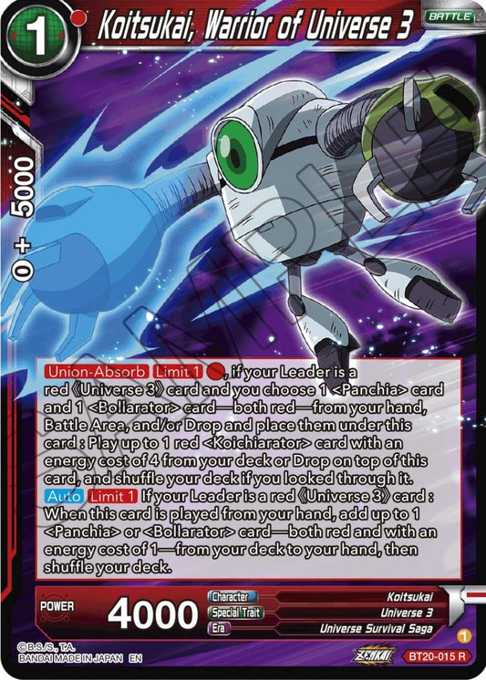 Koitsukai, Warrior of Universe 3 (BT20-015) (DBS-B20)