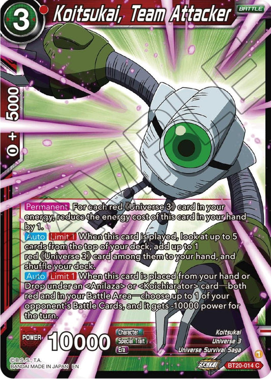 Koitsukai, Team Attacker (BT20-014) (DBS-B20)