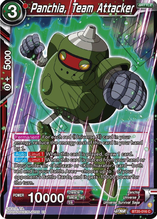 Panchia, Team Attacker (BT20-016) (DBS-B20)