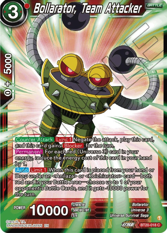 Bollarator, Team Attacker (BT20-018) (DBS-B20)