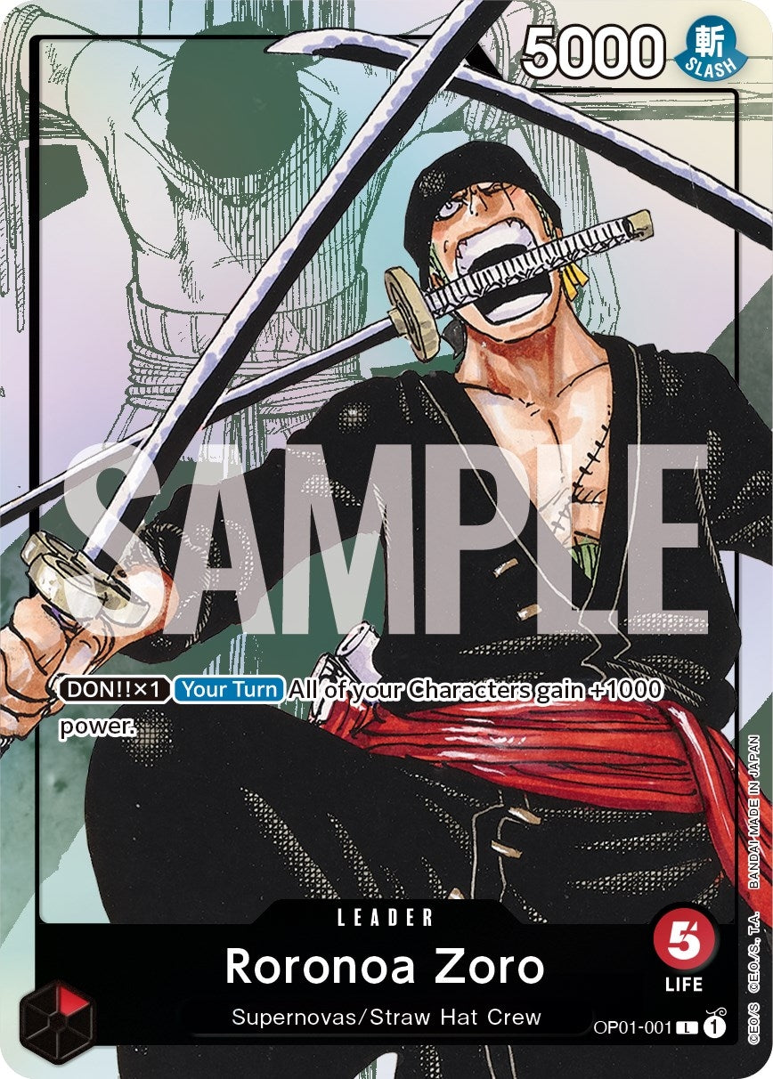 Roronoa Zoro - OP01-001 (Alternate Art) (OP01-001) (OP-PR)