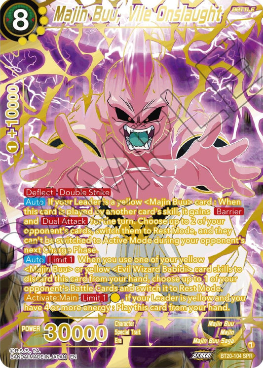 Majin Buu, Vile Onslaught (SPR) (BT20-104) (DBS-B20)