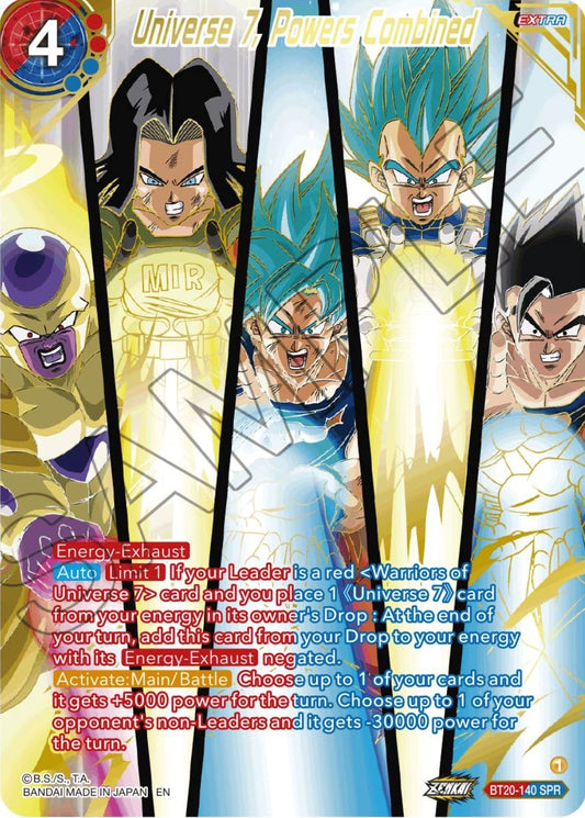 Universe 7, Powers Combined (SPR) (BT20-140) (DBS-B20)