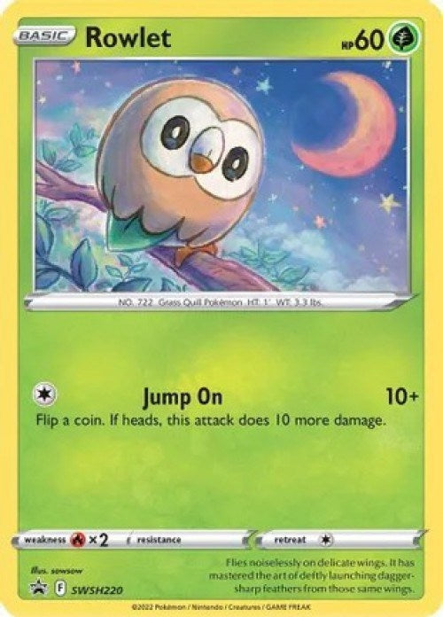 Rowlet - SWSH220 (Cosmos Holo) (SWSH220) (MCAP)