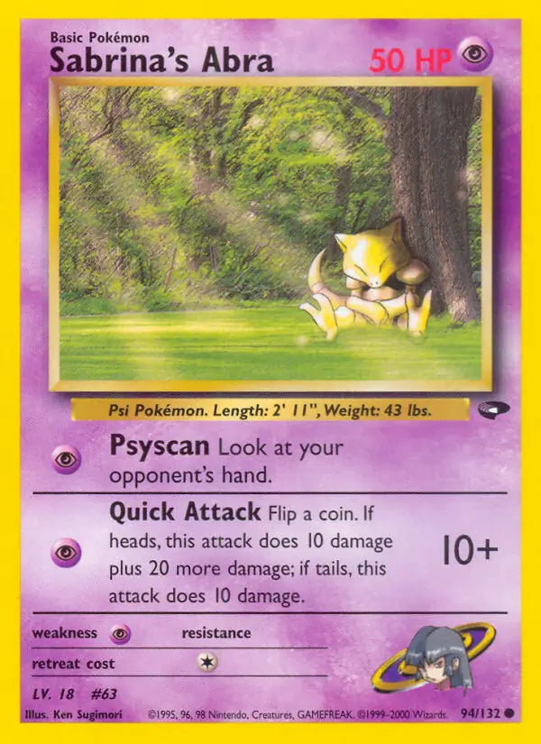 Sabrina's Abra (94) (094/132) (G2)