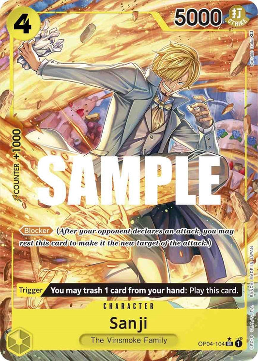 Sanji (104) (Alternate Art) (OP04-104) (OP04)