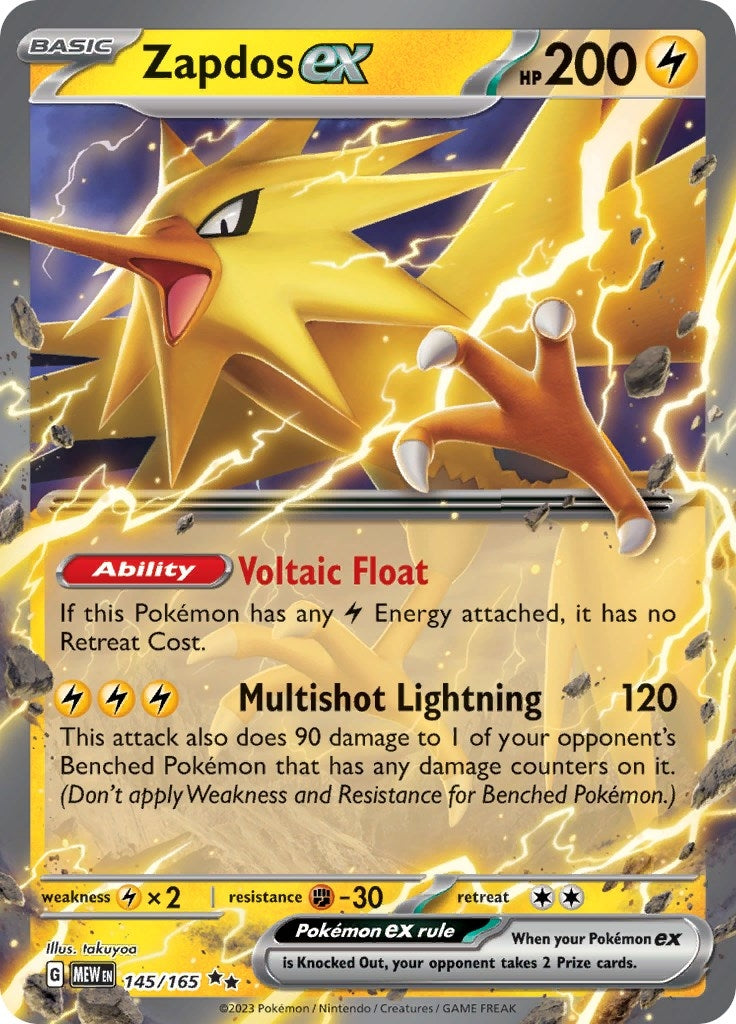 Zapdos ex (145/165) (MEW)