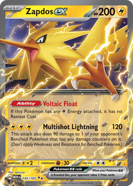 Zapdos ex (145/165) (MEW)