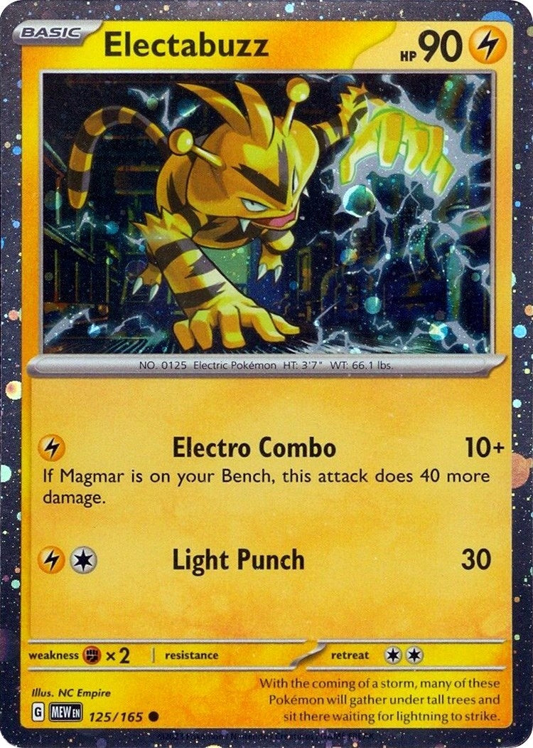 Electabuzz - 125/165 (Cosmos Holo) (125/165) (MCAP)