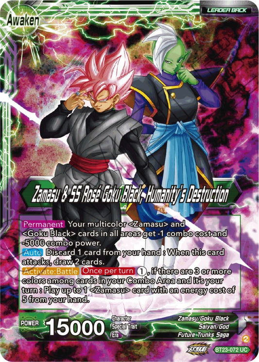 Zamasu & Goku Black // Zamasu & SS Rose Goku Black, Humanity's Destruction (BT23-072) (BT23)
