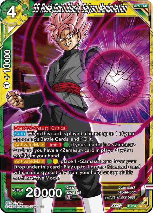 SS Rose Goku Black, Saiyan Manipulation (BT23-137) (BT23)
