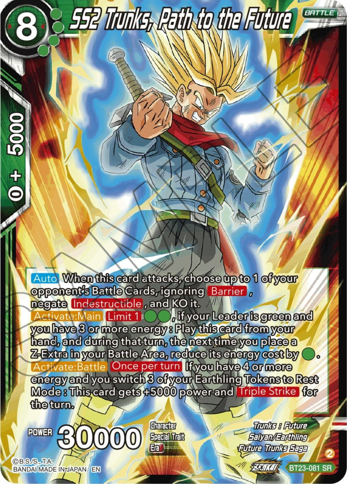 SS2 Trunks, Path to the Future (BT23-081) (BT23)