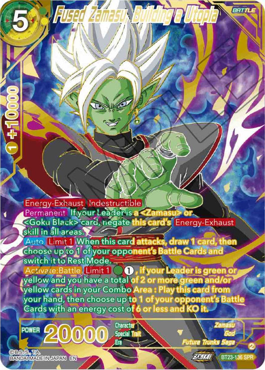 Fused Zamasu, Building a Utopia (SPR) (BT23-136) (BT23)