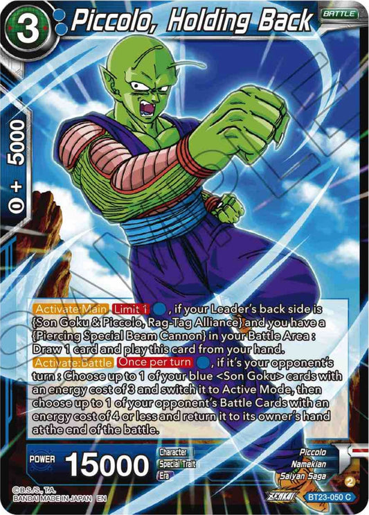 Piccolo, Holding Back (BT23-050) (BT23)