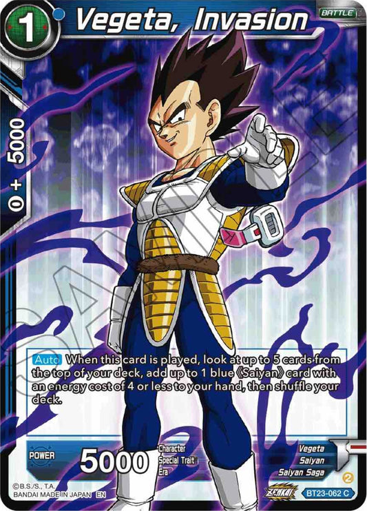 Vegeta, Invasion (BT23-062) (BT23)