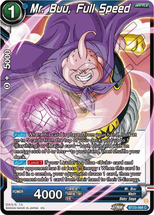 Mr. Buu, Full Speed (BT23-068) (BT23)