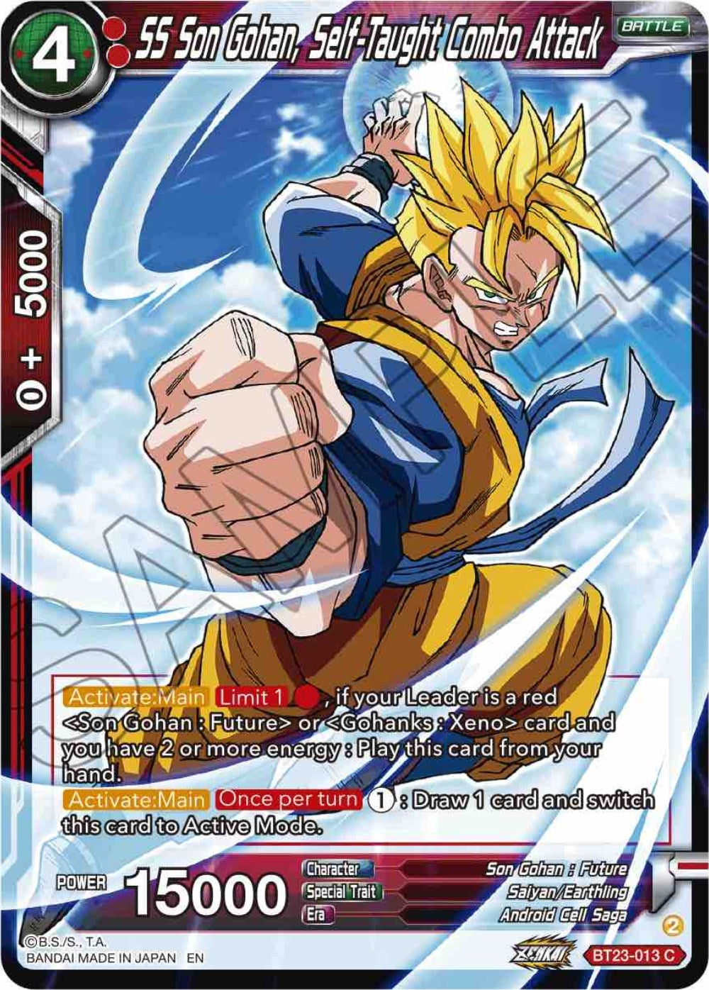 SS Son Gohan, Self-Taught Combo Attack (BT23-013) (BT23) – Poke Gems MTL