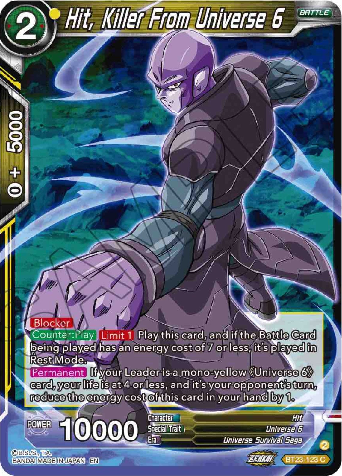 Hit, Killer From Universe 6 (BT23-123) (BT23)