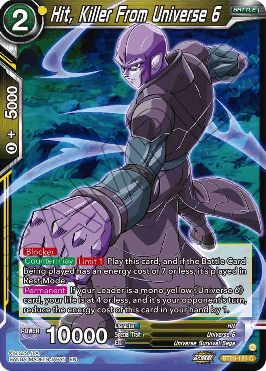 Hit, Killer From Universe 6 (BT23-123) (BT23)