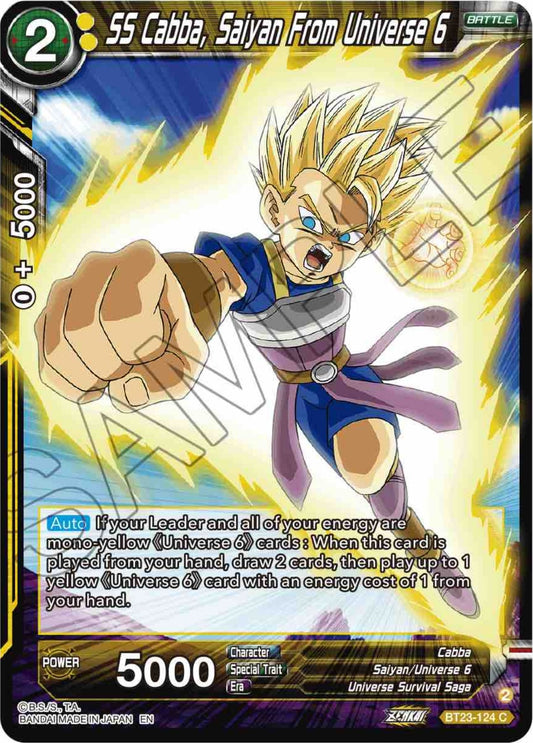 SS Cabba, Saiyan From Universe 6 (BT23-124) (BT23)