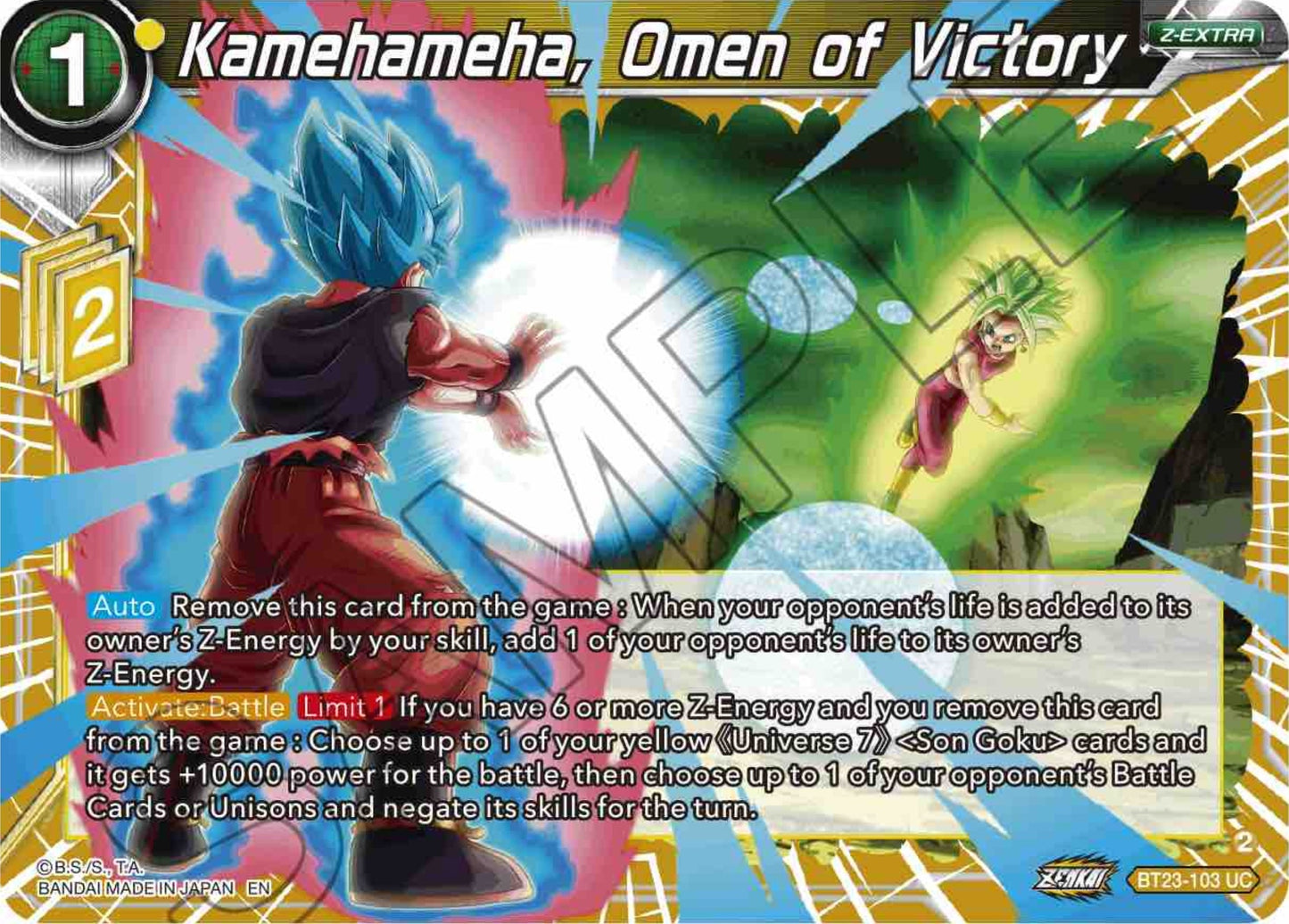 Kamehameha, Omen of Victory (BT23-103) (BT23)