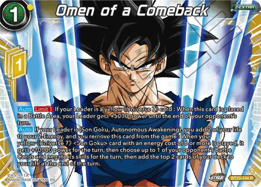 Omen of a Comeback (BT23-104) (BT23)