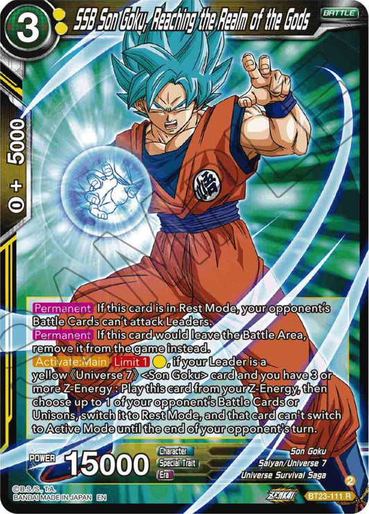 SSB Son Goku, Reaching the Realm of the Gods (BT23-111) (BT23)