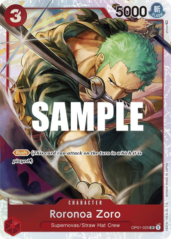 Roronoa Zoro - OP01-025 (Ultra Deck: The Three Captains) (OP01-025) (OP-PR)