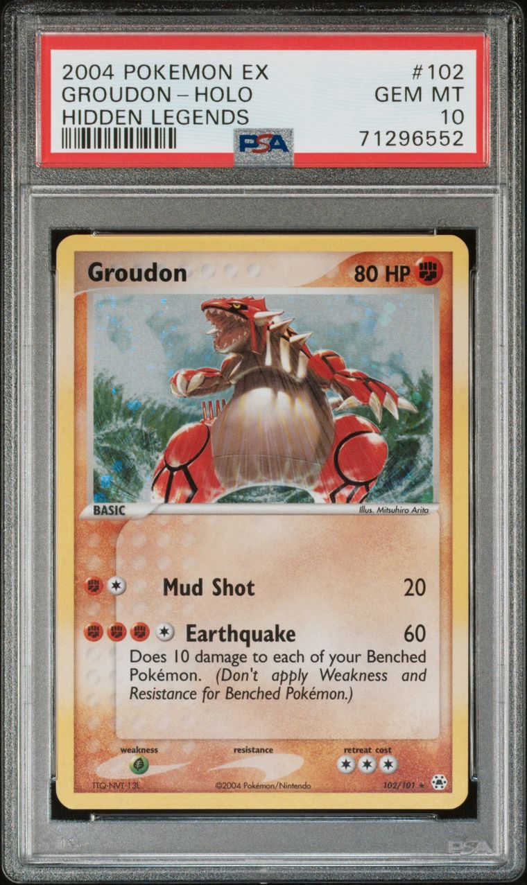 Groudon HOLO PSA 10