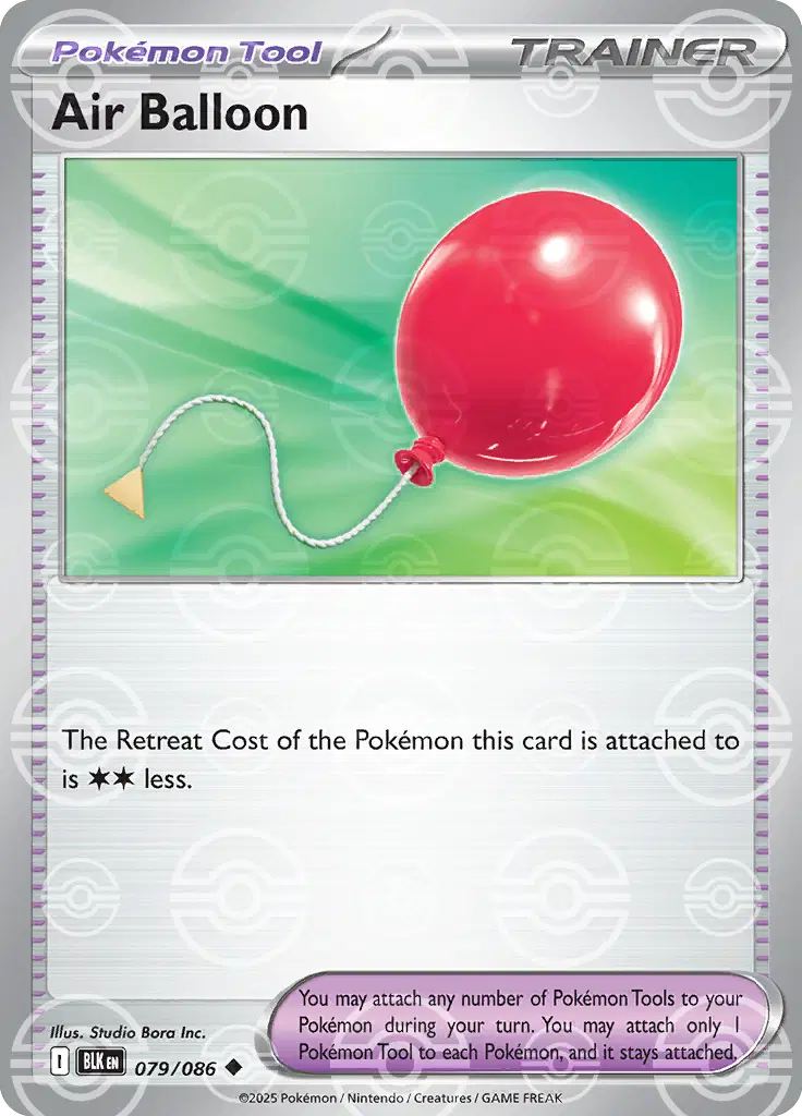 Air Balloon (Poke Ball Pattern) (079/086) (BLK)